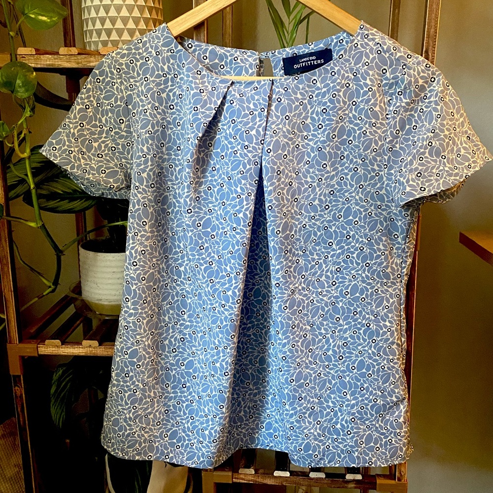 Chase - Blue Floral Blouse